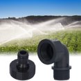 thumbnail image 4 of Hose Adapter, Hose Connector Adaptable Lightweight With Nipple Connector For Garden For Courtyard G1 Directional Elbow Female And Male Thread + Nipple, 4 of 8