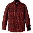 thumbnail image 1 of Azaro Uomo Chemise Habillée à Manches Longues Style Italien pour Homme, Décontractée, Boutonnée, Rouge et Noir, TG, 1 of 2