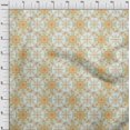 thumbnail image 4 of oneOone Viscose Chiffon Orange Fabric Asian Tile Traditional Craft Projects Decor Fabric Printed By The Yard 42 Inch Wide, 4 of 4