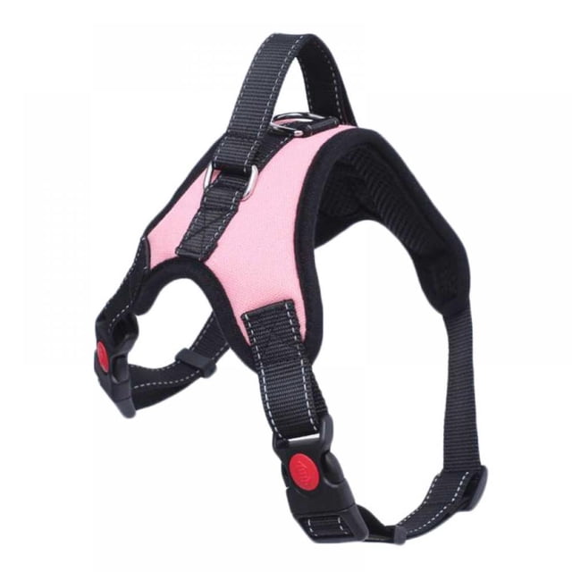 Dog Harness Adjustable Pet Walk Out Vest Collar Non-Pull Nylon Soft Vest Walking Strap Leash