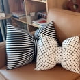 thumbnail image 5 of TIELUTT Handmade Striped Bow Pillow Bow Pillow Washable Car Neck Pillow Sofa Satin Pillowcase Standard Size Satin Pillows for Hair and Skin Silk Pillowcase Travel Size Stretchy Pillowcase Silk Pillow, 5 of 5