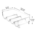 thumbnail image 3 of Youngever Plastic Water Bottle Organizer, Clear Bottle Rack Organizer, Plastic Wine Rack, Stackable 4 Bottle Storage Holder Rack for Water, Wine and Drink Organizer, 3 of 6