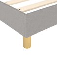thumbnail image 5 of vidaXL Bed Frame Light Grey 100x203 cm Twin XL Fabric, 5 of 5
