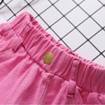thumbnail image 3 of Under 10,Versatile Denim Shorts, Solid Color, Button Pocket, Ripped Style, For Kids, Comfortable Fit, Playtime Fashion, Kids Shorts Breezy and Comfortable|Cotton,White,Sopatenor, 3 of 6