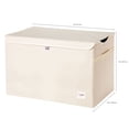 thumbnail image 4 of 3 Sprouts Rectangular Storage Trunk Soft Fabric Toy Chest Box w/ Lid, Llama, 4 of 7