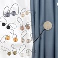 thumbnail image 4 of yingyy 1/2/3/5 2 Pieces Curtain Tieback Round Polyester Replacement Simple Style Household Kitchen Sunshade Drape Fixing Fastener Gold 1 Pc, 4 of 6