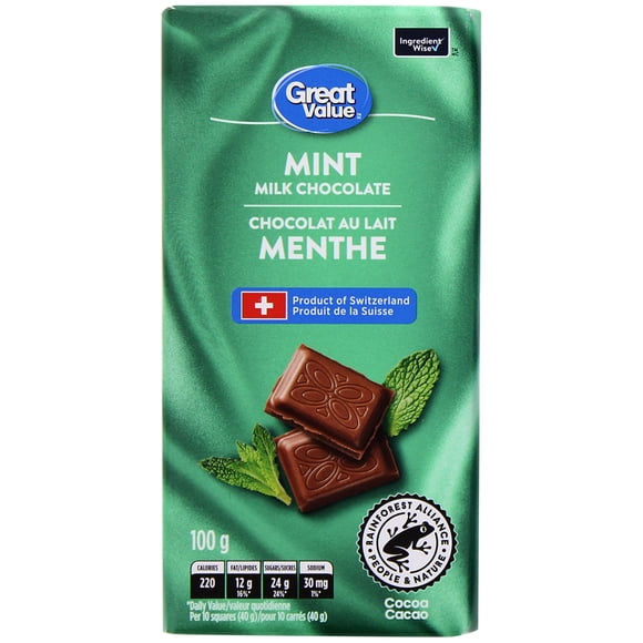 Great Value Mint Milk Chocolate