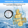 thumbnail image 4 of Régulateur de Pression d'Eau 3/4 Po avec Manomètre, Soupape de Réduction de Pression d'Eau Réglable pour Régulateur de Pression d'Eau DN20, 4 of 4