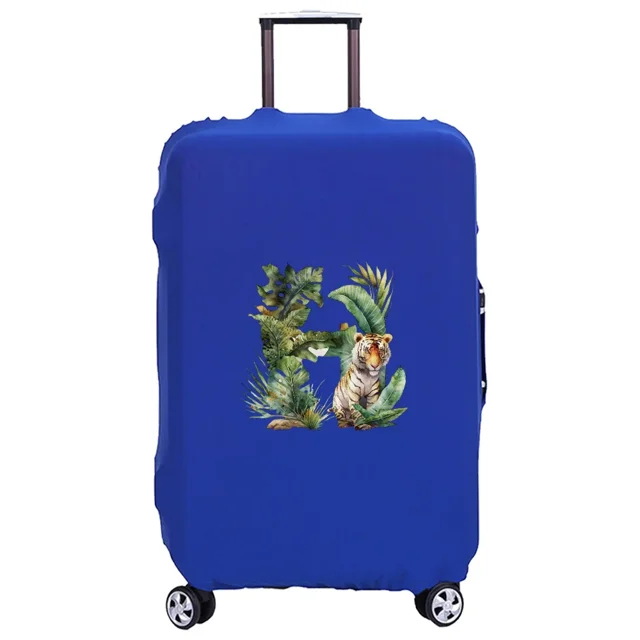 Housse de Valise Lavable Housse de Protection Anti-Rayures Housse Adaptée pour Motif Imprimé JungleTiger Convient 18-32 Pouces Lettre Tigre jungle