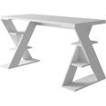 thumbnail image 3 of JV Home Papillon Collection White 55 inch Office Desk Long Home Office Table for Study ,Work, Laptop, Writing Table, Workstation, 3 of 6