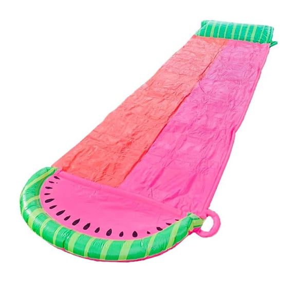 Water Park Sliding Racing Lanes Slide Slip Splash Waterslide Yard Backyard Child Outdoor For Kid Adults With Crash Pad