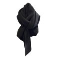 thumbnail image 1 of Maytalsory Luxurious Single Color And Pleated Scarf For Women Stylish And Versatile Universal Match black, 1 of 6