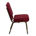 thumbnail image 3 of HERCULES Series 21''W Stacking Church Chair in Burgundy Fabric - Gold Vein Frame, 3 of 9