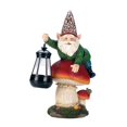 thumbnail image 2 of Gnome sur Champignon Statue Solaire, 2 of 4