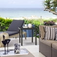 thumbnail image 2 of Outsunny Table d'Appoint de Jardin, Table Basse avec Trou pour Parasol, Patio, Noir, 2 of 9