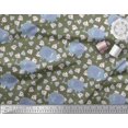 thumbnail image 2 of Soimoi Poly Georgette Fabric Cute Elephant Kids Decor Fabric Printed Yard 42 Inch Wide, 2 of 3