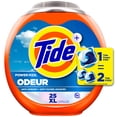 thumbnail image 2 of Tide Odour + Oxi Laundry Detergent Pacs, Original Scent, Advanced Odour + Stain Fighter, 25 Count, 2 of 19