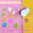 thumbnail image 4 of Hole Puncher Paper Punchers Circle Cards Labor-saving Decoration Tool Accessories Easy and Fast Manual Tools Consistent Design leaf, 4 of 5
