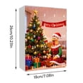 thumbnail image 3 of Fwttom Decorative Craft, Christmas Countdown Calendar Merry Christmas Chicken Pendant Christmas Tree Ornament, 3 of 4