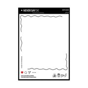 Magnetic Refrigerator Message Board with Dry Erase Surface | 38x30cm Reusable Whiteboard Sticker for Kitchen & Office | Includes 1 Marker for Family Notes, Reminders & Shopping Lists