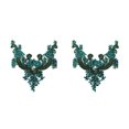 thumbnail image 2 of maskred Beautiful And Easy To Rhinestones Applique Sew On Beads Trim Patches Versatile Beautiful And Elegant white 2Set, 2 of 6