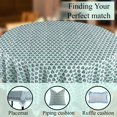 thumbnail image 4 of CPC Round Tablecloth- Cotton Indian Block Print Tablecloth -Handmade Printed Washable Cotton Table Cloth - Spring/Summer, Wedding Table Cover - Poppy Blue, 4 of 9