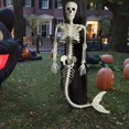 thumbnail image 2 of Aihimol Halloween Mermaid Skeleton 38.6" Simulation Skeleton Decoration Haunted House Holiday Scene Props, 2 of 7