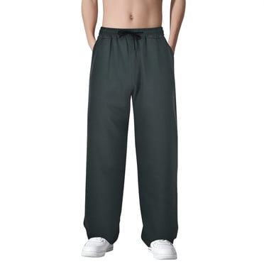 Ketyyh-chn99 Casual Pants Men 2024 Big and Tall Pants for Men Lightweight Trousers Casual Linen Pants Athletic Slim Fit Pants Dark Gray,L