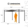 thumbnail image 3 of 10 pi. x 10 pi. Pergola Darkeford V1B, 3 of 10