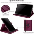 thumbnail image 2 of Tasnim Rotating Case for Samsung Galaxy Tab S10 Lite/ S10 FE/ S9 FE 5G 10.9 Inch/Tab S9 11 Inch Case With Screen Protector Multi-Angle Viewing Protective Cover - Red, 2 of 5