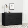 thumbnail image 1 of South Shore Primo 6-Drawer Dresser for Adult, in Black Oak, 1 of 12