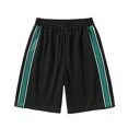 thumbnail image 1 of Shorts Homme à Cordon Décontracté Patchwork Sports Été Vacances Surf Plage Course Shorts Noir TG, 1 of 4