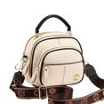 thumbnail image 2 of Adjustable Wide Shoulder Strap Leather Bag Hundred Bag Ladies Shoulder Bag, 2 of 2