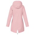 thumbnail image 4 of Imperméable pour Femmes, Vestes de Pluie à Rayures Pures Doublées, Imperméables, Extérieur, Grande Taille, à Capuche, Légères, 4 of 6