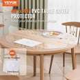 thumbnail image 2 of VEVOR PVC Table Protector 48 Inch Round Clear Plastic Desk Protector 2.0mm Thick, 2 of 9