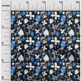 thumbnail image 2 of oneOone Rayon Medium Blue Fabric Poker Card Sewing Craft Projects Fabric Prints By Yard 56 Inch Wide, 2 of 4