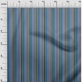 thumbnail image 3 of oneOone Rayon Blue Fabric Stripes Craft Projects Decor Fabric Printed By The Yard 56 Inch Wide, 3 of 4