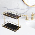 thumbnail image 3 of facefd Rack de Rangement Multi-Couches Boîte de Rangement Parfum Bijoux Panier L Double Couche Noir, 3 of 8