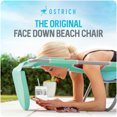 thumbnail image 3 of Ostrich The Ladies Comfort Lounger, Foldable Beach Pool Tanning Chair, Teal, 3 of 13