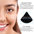 thumbnail image 5 of 6Pcs Velour Triangle Powder Puff,Soft Pure Cotton Face Makeup Sponge Powder Puffs,Loose Powder Cosmetic Foundation Mineral Powder Wet Dry-Black, 5 of 5