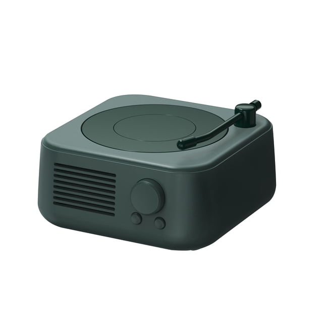Ohufall Haut-Parleur Bluetooth Portable de Style Vintage avec Chargement USB pour Utilisation Audio Extérieure et à la Maison