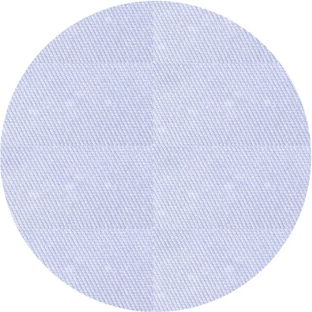 Ahgly Company Tapis d'Intérieur Ronds Transitionnels Lavables à la Machine en Jean Bleu, 3 Pieds Rond