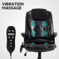 thumbnail image 4 of Vinsetto Massage Office Chair with 6-Point Vibration, Black, 4 of 10