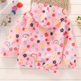thumbnail image 4 of LOVZFMLL Vestes pour Filles Mode Manteau Décontracté pour Enfants Étanchéité Imprimé à Capuche Coquille Rigide Veste 8-9 Ans, 4 of 4