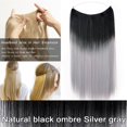 thumbnail image 2 of Invisible Wire in Hair Extensions Hairpieces Synthetic hair, 2 of 5