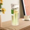 thumbnail image 4 of TopLLC Kitchen Gadgets 1L Refrigerator Water Pot With Large Capacity And High Temperature Resistance For Home Cold Brew Tea Pot Bottle Fruit Tea Cold Brew Coolwater Cup PP cold brew cup, 4 of 6