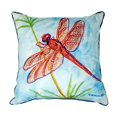 thumbnail image 1 of Betsy Drake ZP773 22 x 22 in. Red Dragonfly Extra Large Pillow, 1 of 1