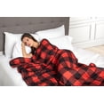 thumbnail image 3 of Safdie & Co. Weighted Blanket Red Black, 3 of 3