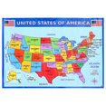thumbnail image 1 of MOVTOTOP USA Map Educational Classroom Poster Teaching Geography Map Household Geography Poster Interesting Learning Poster Wear-Resistant Geography Map Poster, 1 of 7