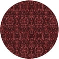 thumbnail image 1 of Ahgly Company Machine Washable Indoor Round Transitional Fire Brick Red Area Rugs, 6' Round, 1 of 7